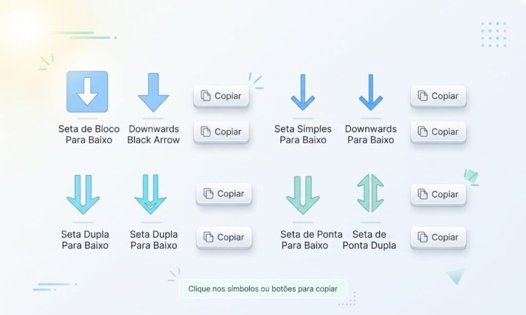 Símbolos de Seta
